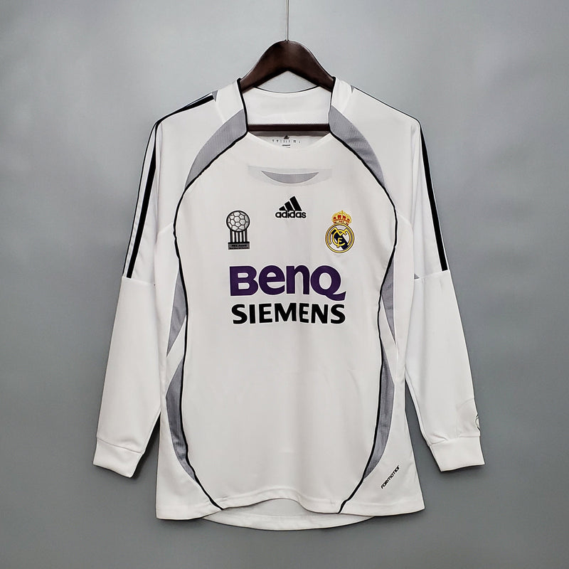 Real Madrid 06/07 Champions League Home Long Sleeve Shirt