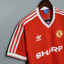 Manchester United 1983 Home Short Sleeve Shirt 3